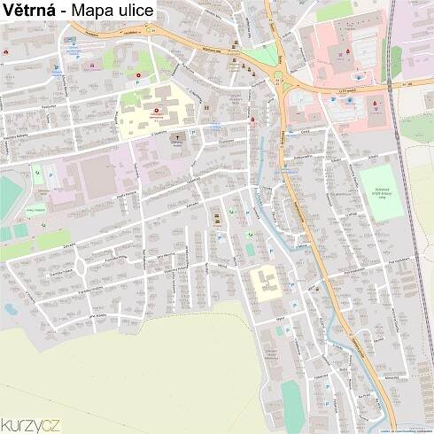 Větrná - mapy | Kurzy.cz