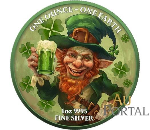 Stříbrná mince 1 Oz St. Patrick’s Day (Den sv. Patrika) 2022 Color