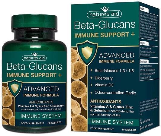 Natures Aid Beta-Glukany 150mg (s vitamíny A ,C,D) 30 tablet