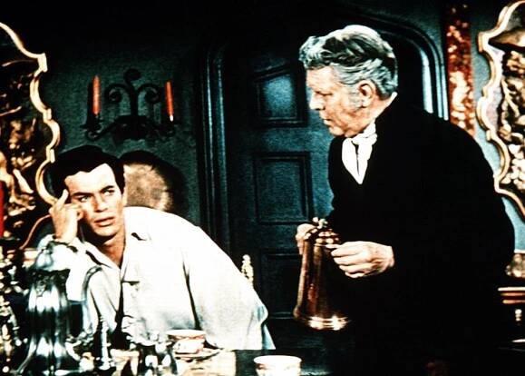 HOUSE OF USHER, Mark Damon, Harry Ellerbe, 1960