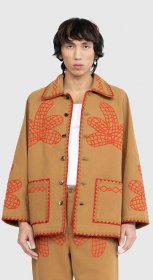 Bode – Field Maple Coat Brown/Red - Jackets - Multi - Image 2