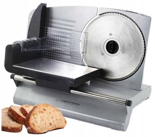 ELEKTRICKÝ KRÁJEČ na chléb a sýrové uzeniny 150 W PLYNULÁ REGULACE OCEL