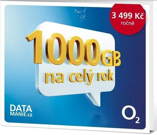 SIM karta O2 na 1 rok 1000 GB (SMALLPGO.0GP1T60)