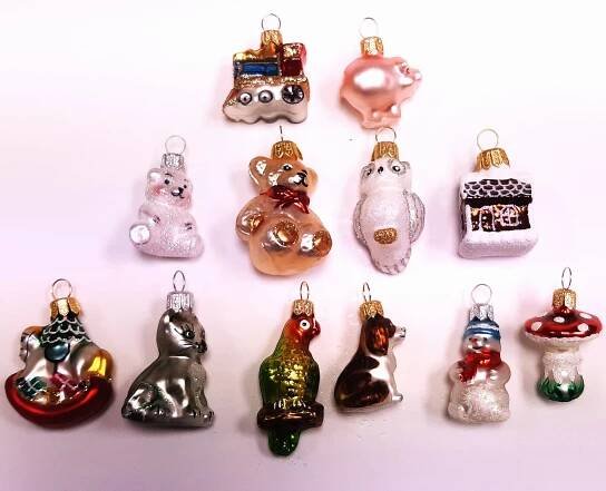 Skleněná figurka mini mix