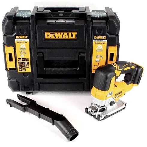 DCS334NT DeWALT Aku bezuhlíková přímočará pila XR Li-Ion 18V, samostatný stroj v kufru TSTAK
