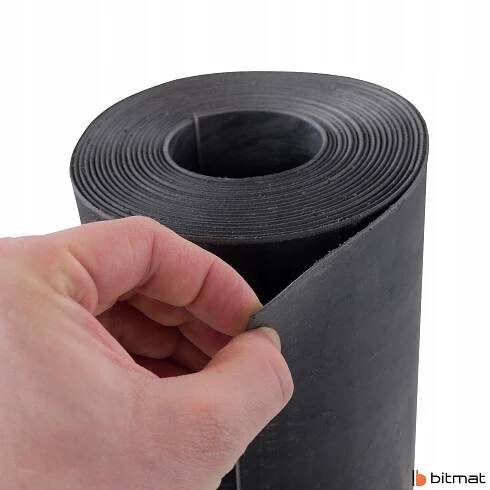 Technická tvrdá Lita EPDM guma 2 mm 2000 kg/m3 odhlučnění bytů za 79.00CZK - Allegro