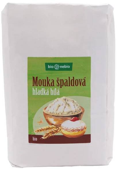 Suroviny na pečení a vaření; sladidla: Bio špaldová mouka hladká bio*nebio 1 kg