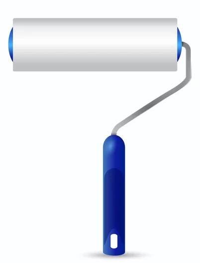 Paint roller ilustrace design — Stock obrázek