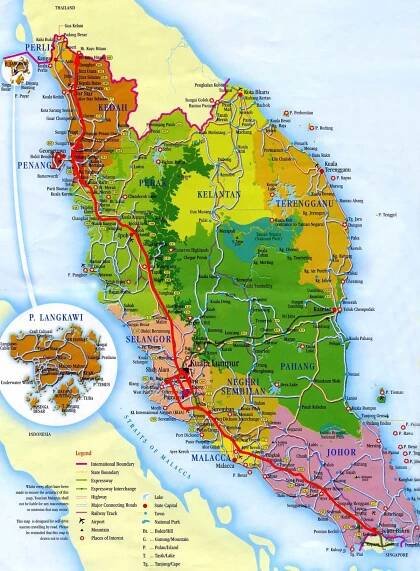 Malaysia Map - Explore States, Highways, and Landmarks