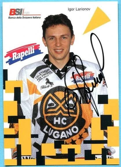 Igor Larionov - SSSR Rusko- zlato OH 84 a 88 4x zlato MS 3xStanley Cup - Ostatní sběratelské předměty