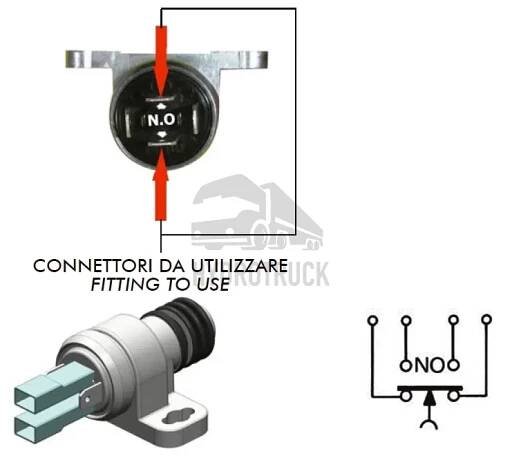Koncový spínač OMFB NC 12V 25A 12105100039
