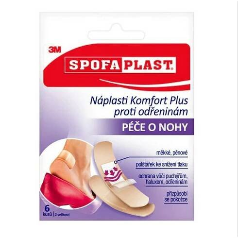 3M Spofaplast - náplast proti odřeninám 72 x 25 mm, 6 ks