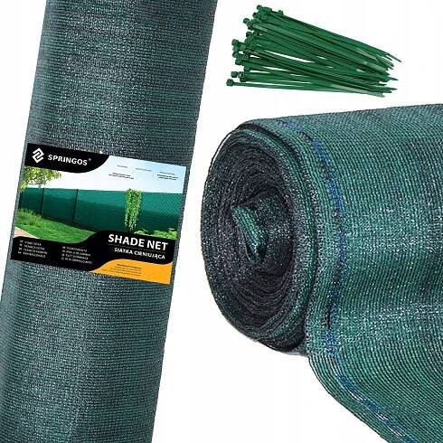 Springos stínící tkanina 1,5 x 25 m 65% zelená SN0020
