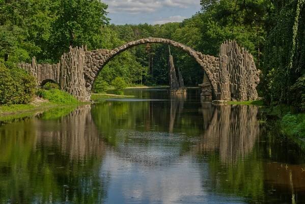 Základová fotografie na téma 4k pozadí, 4k tapeta, architektura, bujný, cestování, cestovní ruch, ďáblův most, denní světlo