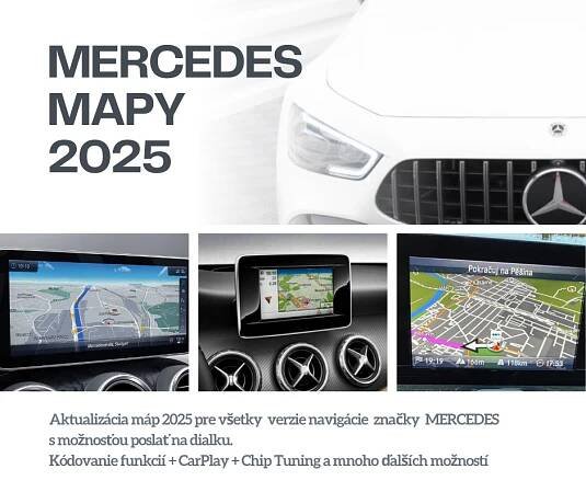 Aktualizace navigace Mercedes 2025 MAPY - Břeclav