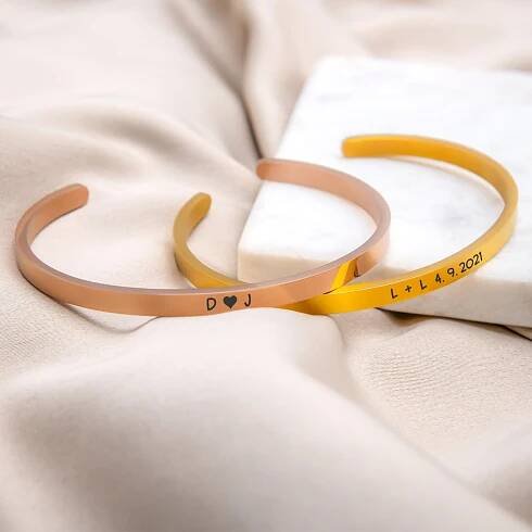 Bangle náramek s TEXTEM [13a]