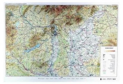 4641 madarsko obecne zemepisna nastenna mapa