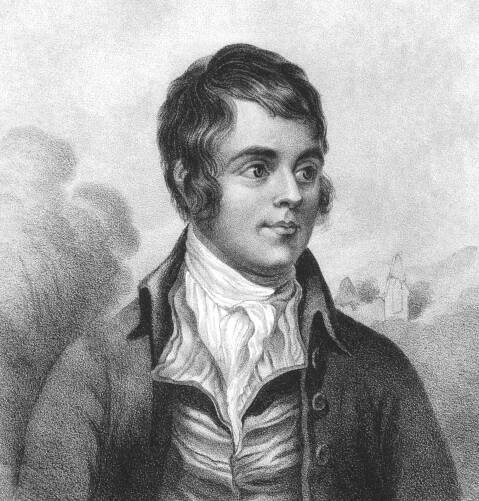 Stáhnout - Robert Burns (1759-1796) na rytina z roku 1800. skotský básník a textař. národní básník Skotska. vyryl w.clerk a publikoval f.glover — Stock obrázek