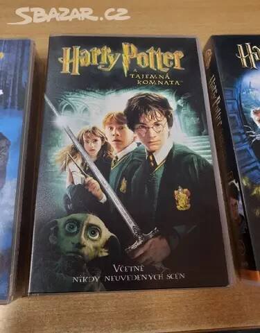 VHS kazety ,,Harry Potter " 3 díly - AKCE