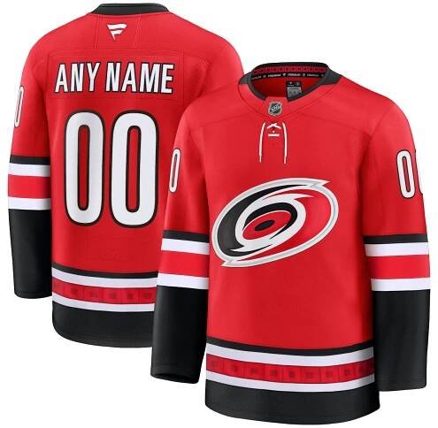 Men's Carolina Hurricanes Fanatics Red Alternate Premium Custom Jersey
