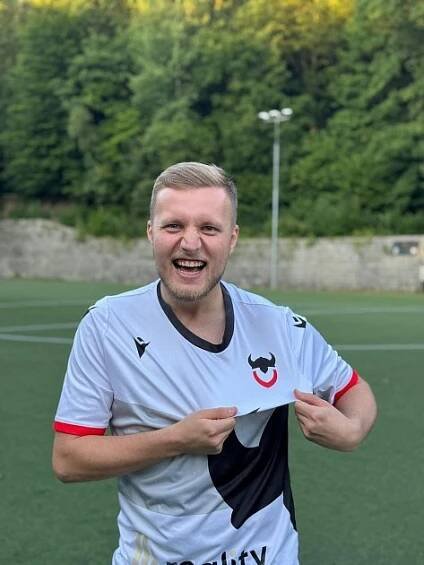 Tomáš Jelínek v dresu Vikings Brno.