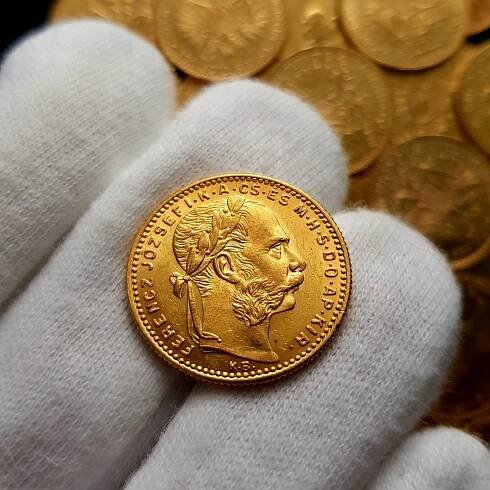Uherský 8 Zlatník 1890 FIUME - Numismatika