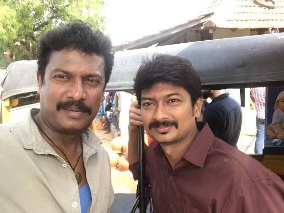 Udhayanidhi Stalin And Samuthirakani Selfie Image