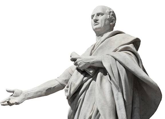 Cicero, starověký římský senátor — Stock obrázek