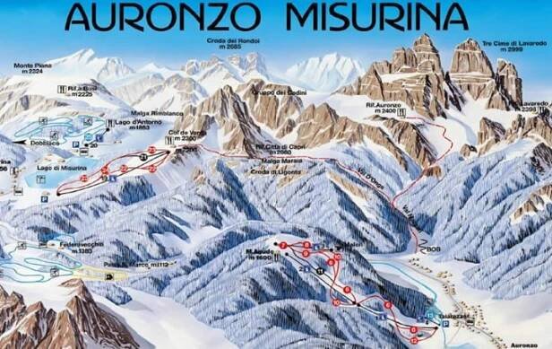 Auronzo Zimní Alpy