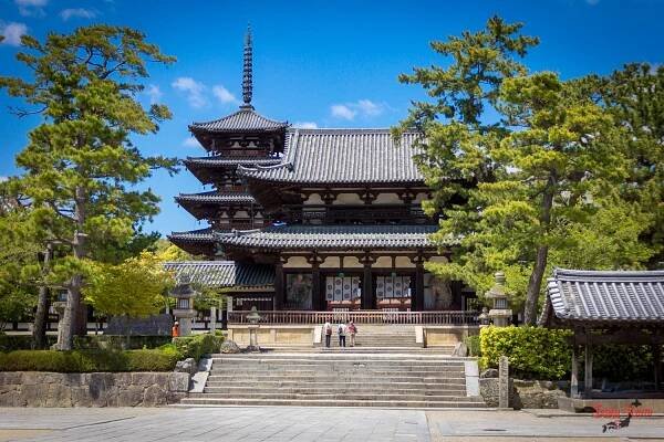 Temple Horyuji in Nara