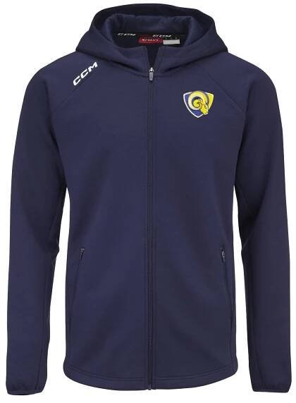 Mikina CCM Locker Full Zip Berani Zlín SR tmavě modrá | ZLINSKYFANSHOP.CZ