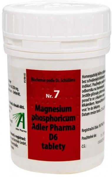 Adler Pharma Nr. 7 Magnesium phosphoricum D6 400 tbl. od 323 Kč