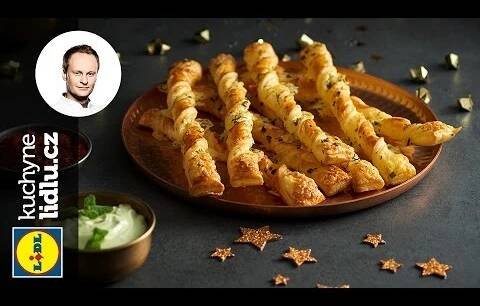 Slané tyčinky se sýrem cheddar a salsami - Marcel Ihnačák - RECEPTY KUCHYNĚ LIDLU
