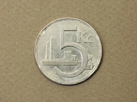 Mince 5 Kč - 1938 - Numismatika