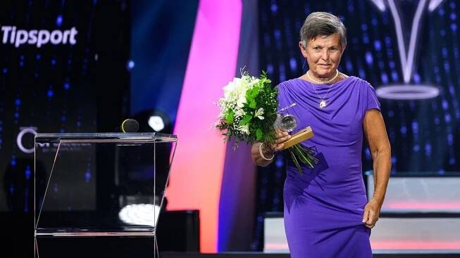 Milena Duchková-Neveklovská během slavnostního vyhlášení ankety Sportovec roku 2024.