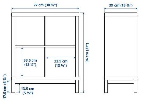 KALLAX, shelving unit with underframe