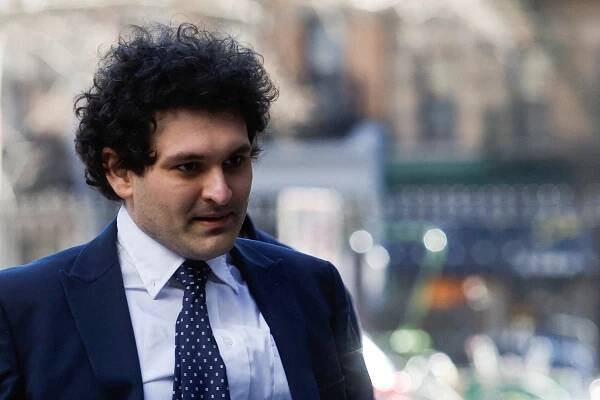 Former FTX Chief Executive Bankman-Fried at the Manhattan federal court in New York City