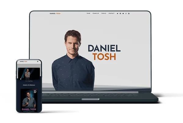 Daniel Tosh website mockup