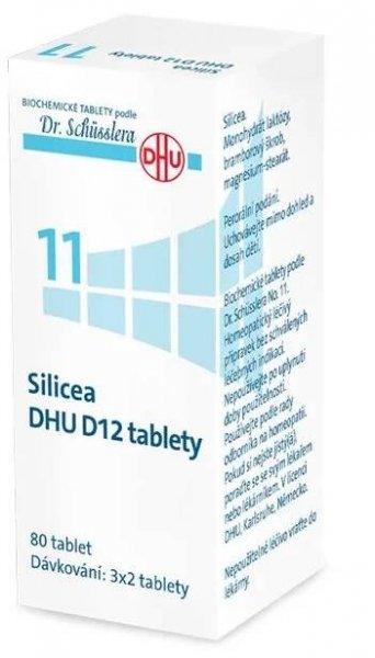 Schüsslerovy soli Silicea DHU D12 80 tablet