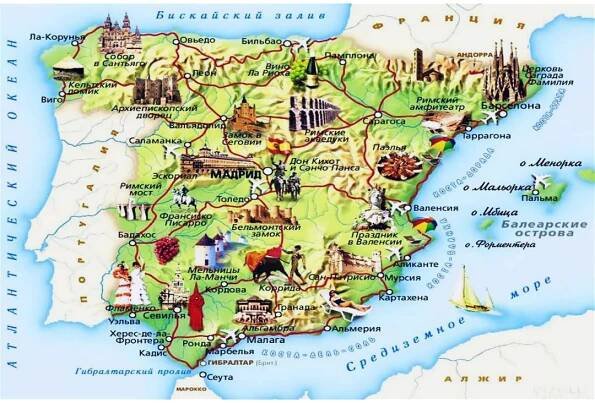 Maps of Spain | Collection of maps of Spain | Europe | Mapsland | Maps of the World