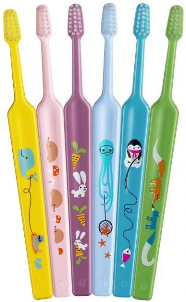 TePe Zubní kartáček extra soft mini s potiskem 0–6 let