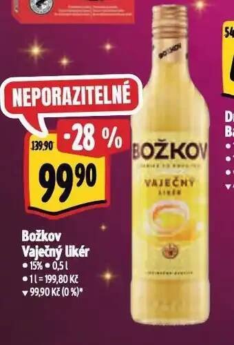 Albert Božkov vaječný likér nabídka