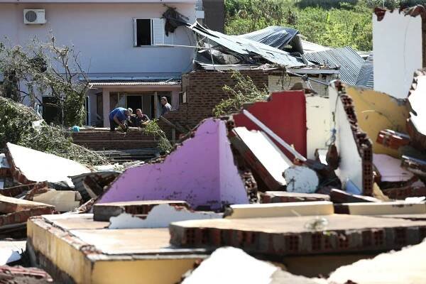 Extratropical cyclone hits Rio Grande do Sul