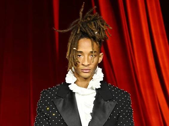 Jaden Smith turns heads in another gigantic hat and leather jacket while in Paris