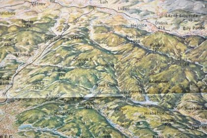 JIZERSKÉ HORY - POHLEDOVÁ MAPA - 1985 - LIBEREC JABLONEC - Staré mapy a veduty
