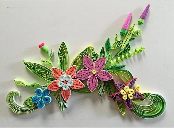 Handmade Wall Decor Quilling Paper Art - Contact To Make An Order - Unique - Size 9''x12'' (S13)
