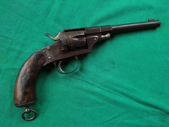 Německý velký vojenský revolver M1879- Reichsrevolver, 10,6 mm CF! TOP - Sběratelské zbraně