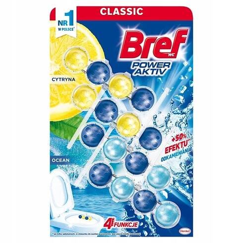 Bref závěs na čištění WC Power Activ citron + oceán 2x2x50g