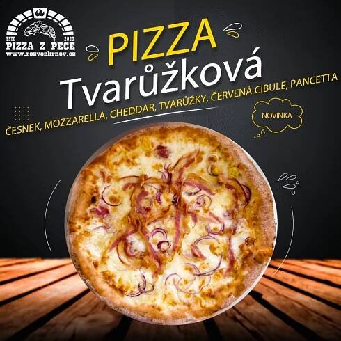  1. Pizza Tvarůžková 33cm