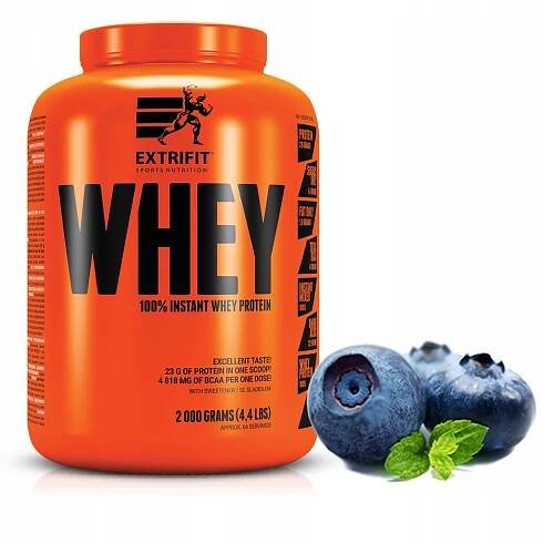 WPC protein 100% Instant Whey Protein 2000 g syrovátkový Borůvka EXTRIFIT